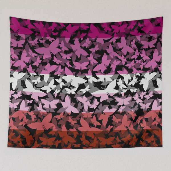 Item preview, Veil of Butterflies, Pride Series - Lesbian designed and sold by StephOBrien.