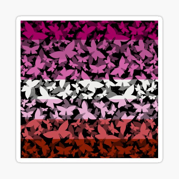 Item preview, Veil of Butterflies, Pride Series - Lesbian designed and sold by StephOBrien.