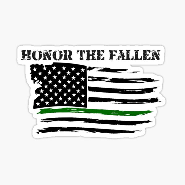 Fallen Soldier Battle Cross Vinyl Sticker - Battlefield Honor - Die Cut  Decal