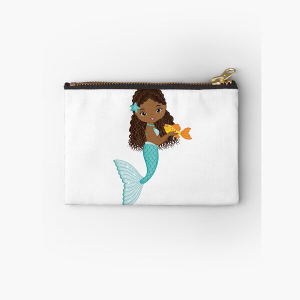 Item preview, African American Mermaid with Turquoise Tail designed and sold by CreativeMill.