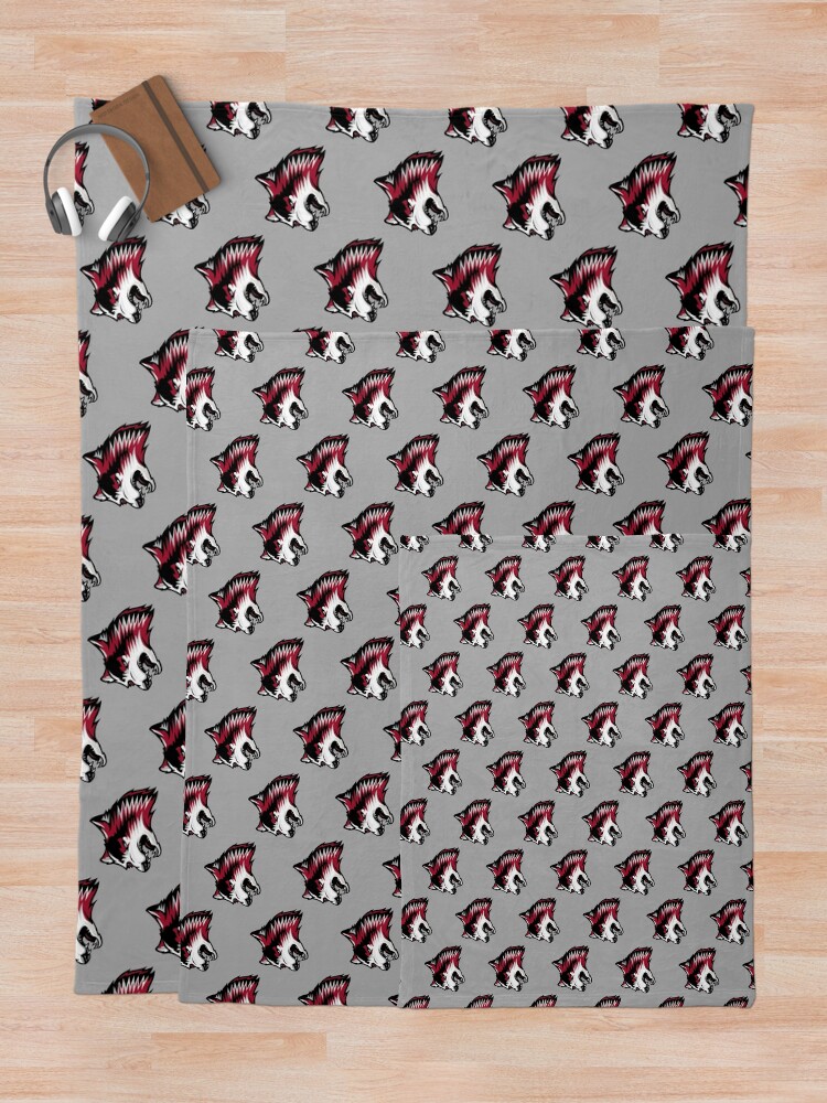 Thumbnail 5 of 6, Throw Blanket, Red Wolves, Indiana designed and sold by Leminblanc.