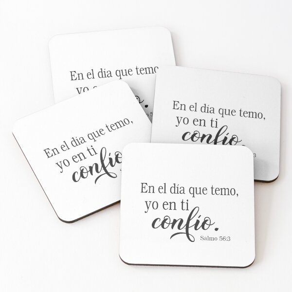 Item preview, Salmo 56 3, Spanish Bible Verse designed and sold by Aryam Quotes.