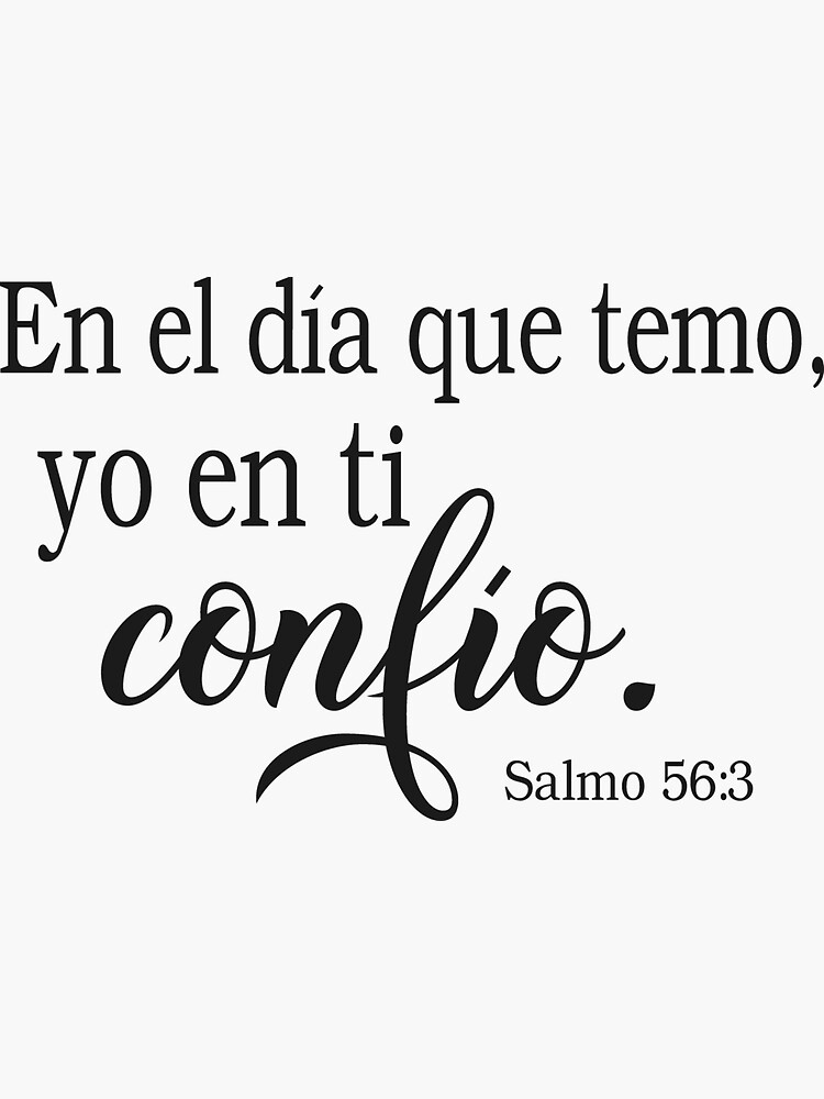 Salmo 23, Spanish Bible Verse Sticker for Sale by Aryam Quotes