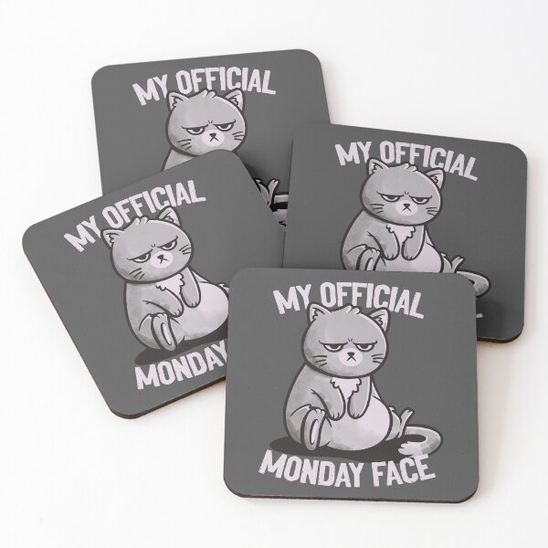 Item preview,  My Official Monday Face Cute Funny Cat Gift designed and sold by EduEly.