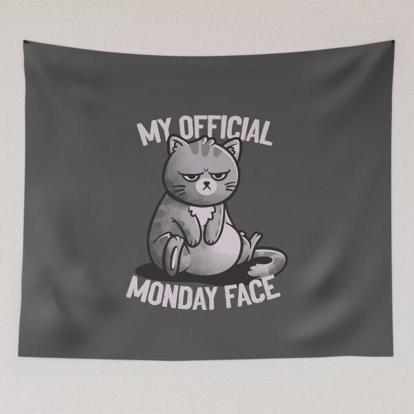Item preview,  My Official Monday Face Cute Funny Cat Gift designed and sold by EduEly.