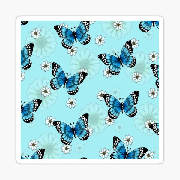 Item preview, Blue Butterfly Pattern designed and sold by jdimmettart.