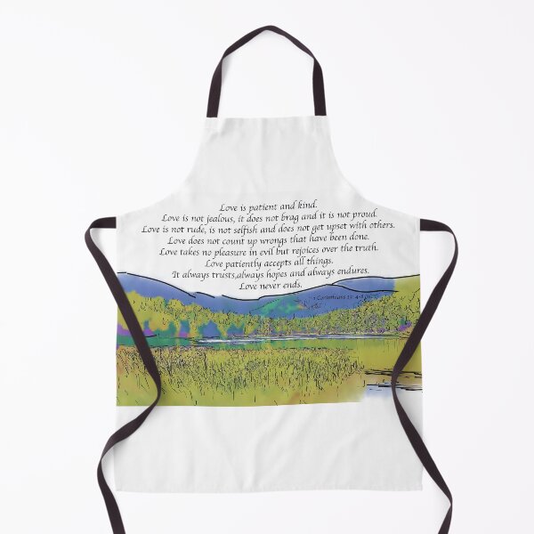 Item preview, Love Is Patient: Mountain Lake In Watercolor designed and sold by KirtTisdale.