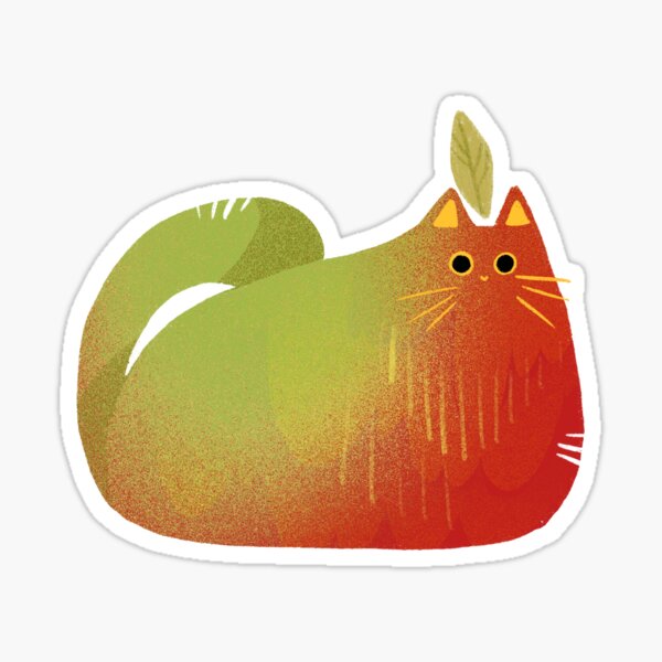 "Mango cat" Sticker by ryillu Redbubble