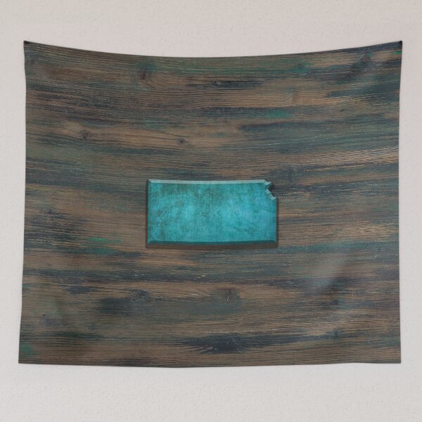 Item preview, Kansas State Shape Teal designed and sold by Jared Davies.
