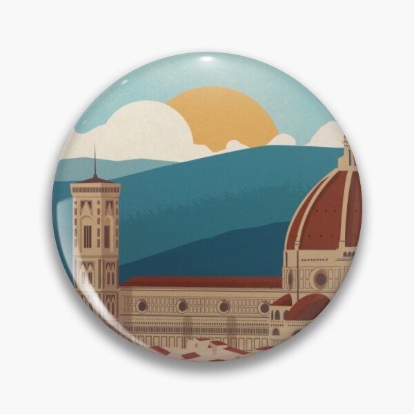 Item preview, Florence Italy Retro Travel Poster designed and sold by Freshfroot.