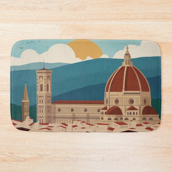 Item preview, Florence Italy Retro Travel Poster designed and sold by Freshfroot.