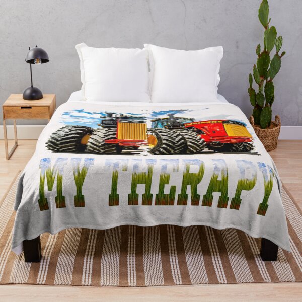 Versatile Tractor My Therapy , Farm Life for happy wife , big boy never old  Throw Blanket