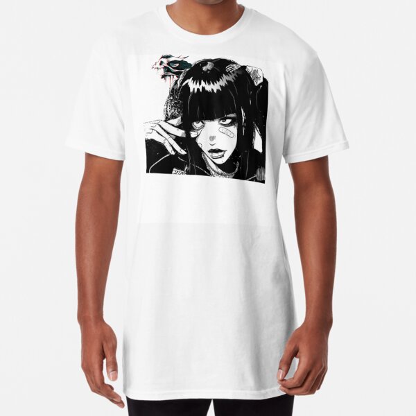 Emo Girl Aesthetic  Design Long T-Shirt