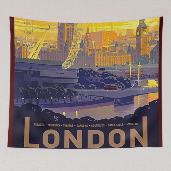 Item preview, Retro London Travel  designed and sold by Freshfroot.