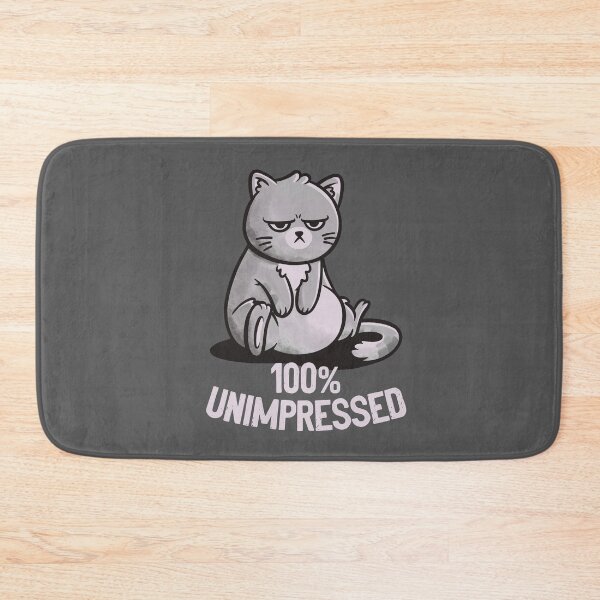 Item preview, 100% Unimpressed Cute Funny Angry Cat Gift designed and sold by EduEly.