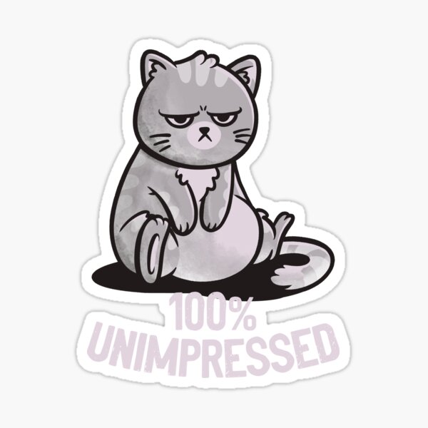 Thanks, I Hate It Funny Cat Sticker Cat Stickers Depressing Stickers Cute  Cat Gift Silly Cat Stickers Ridiculous Stickers 