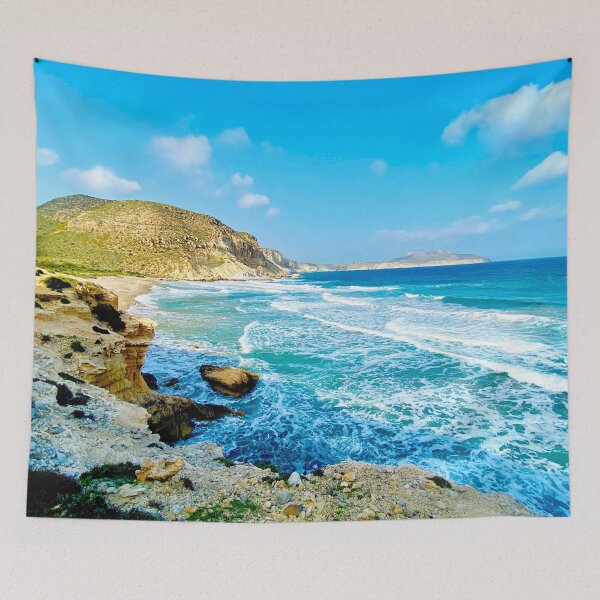 Item preview, Rocky Cascading Beach  designed and sold by BeCarpeDiem.