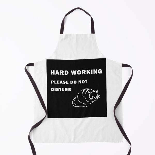 Item preview, Hard Working Cat Do Not Disturb designed and sold by BiancaEm.