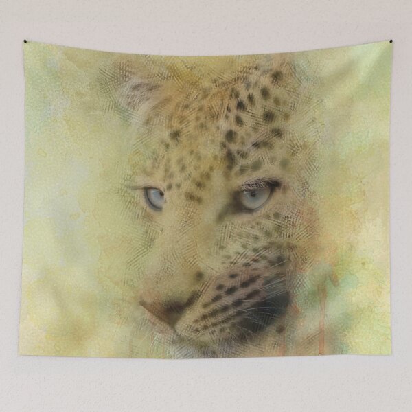 Item preview, Portrait Of A Leopard Watercolor Painting designed and sold by IZiets.