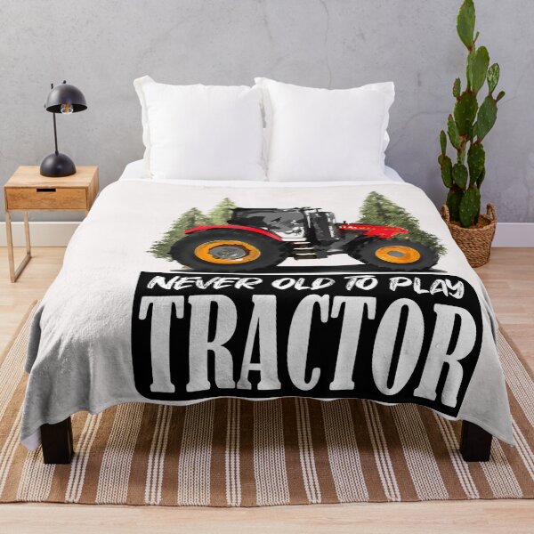 Versatile Never Old To Play Tractor  , Farm Life for happy wife , big boy never old  Throw Blanket