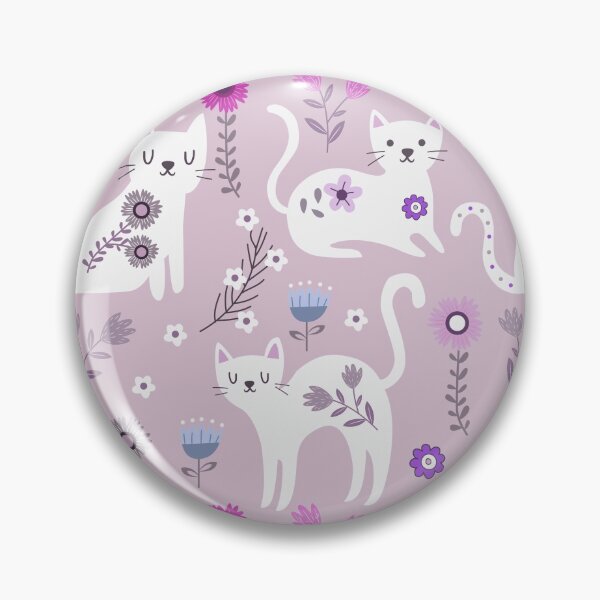 Item preview, Cat flower sea | Cats pattern designed and sold by Petra Becker.