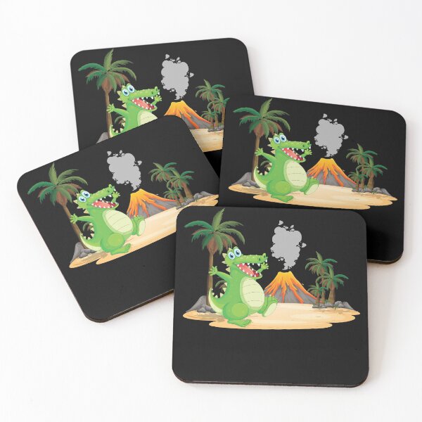 Item preview, Dinosaur and volcano Cool Dino Fan T-rex  designed and sold by Tiboga19.
