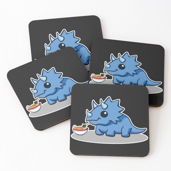 Item preview, Ramen Loving Triceratops Cute Kawaii designed and sold by MeowsAndMakes.