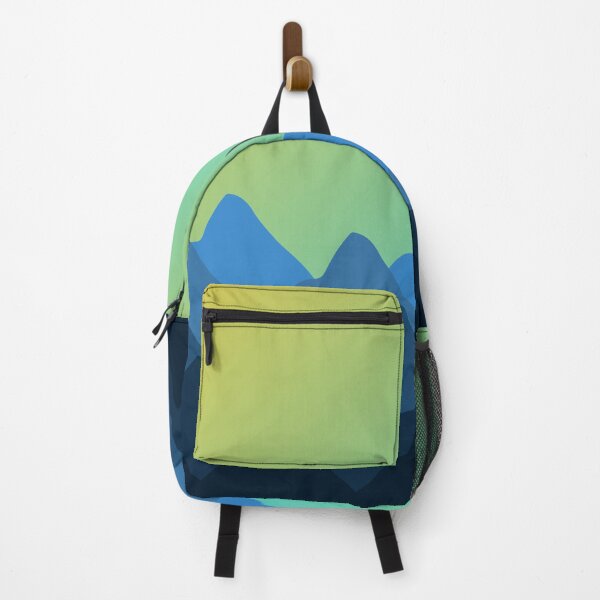 Item preview, The Mountains Are My Life/5 Shades Blue Gradient Turquoise Yellow Sky designed and sold by ShaunSandhu.