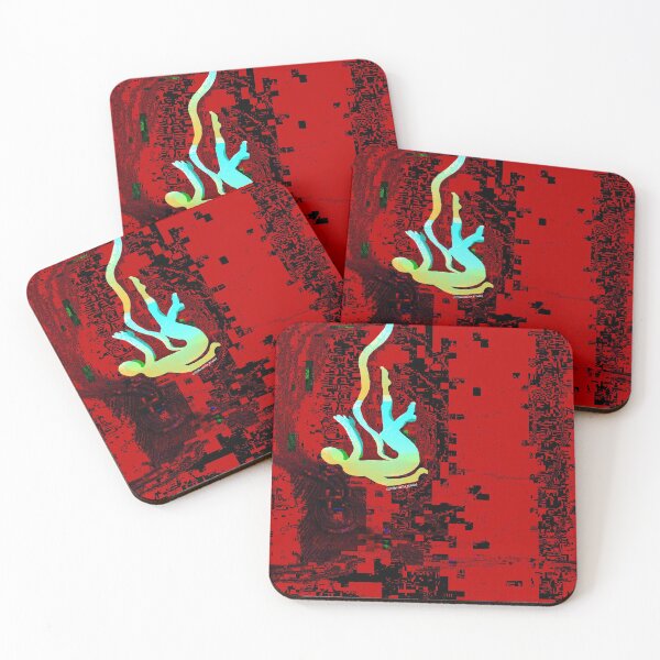 Item preview, Submersão mar vermelho pixelado designed and sold by MAMA LXXVIII: Unique Arts Projects by Marsailhe.