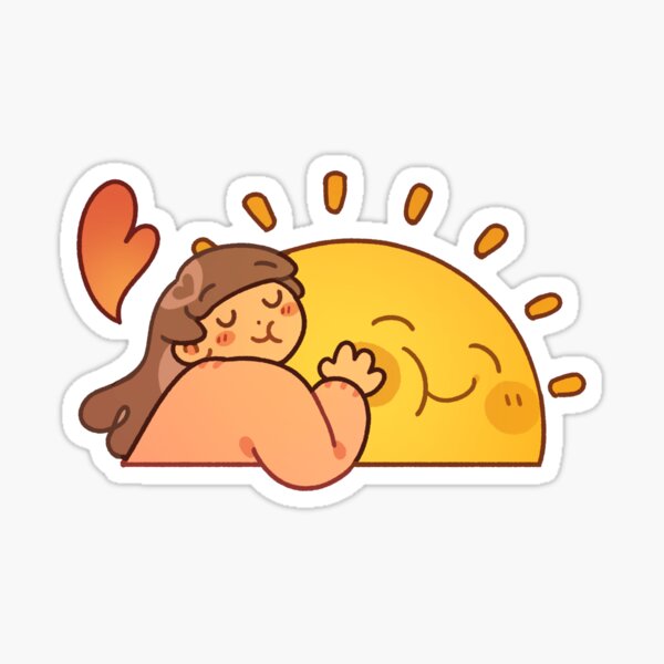 Cute Hugging Sunshine Love Sticker Sticker