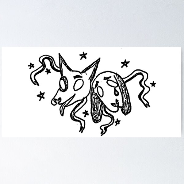 Item preview, Comedy and Tragedy Dog designed and sold by tragicomedy.