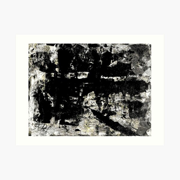 Grey Abstract Art Print