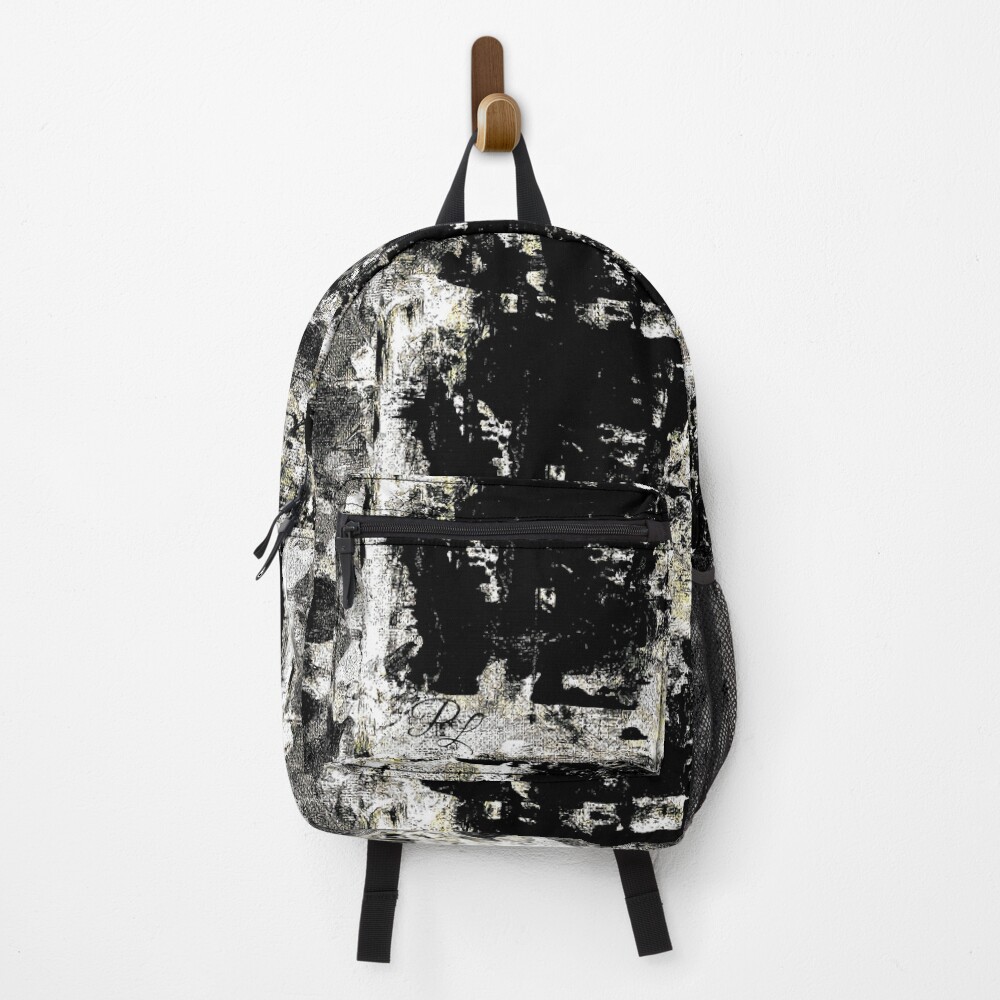 Grey Abstract Backpack