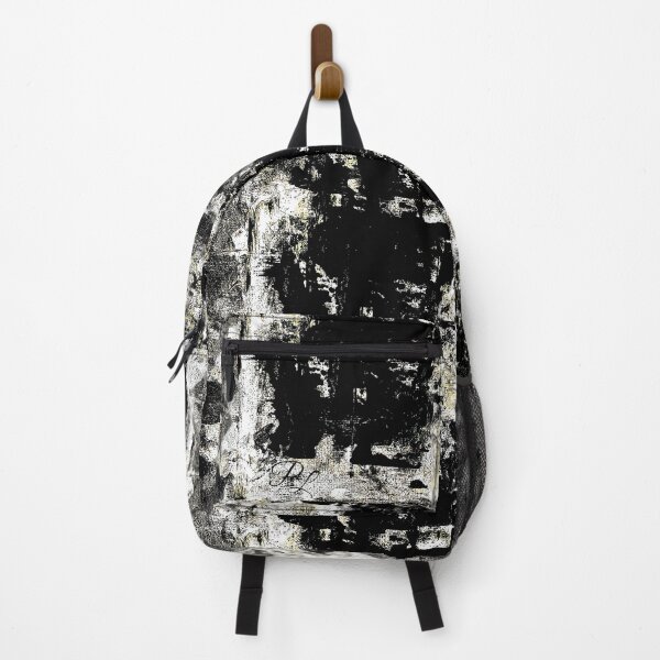 Grey Abstract Backpack