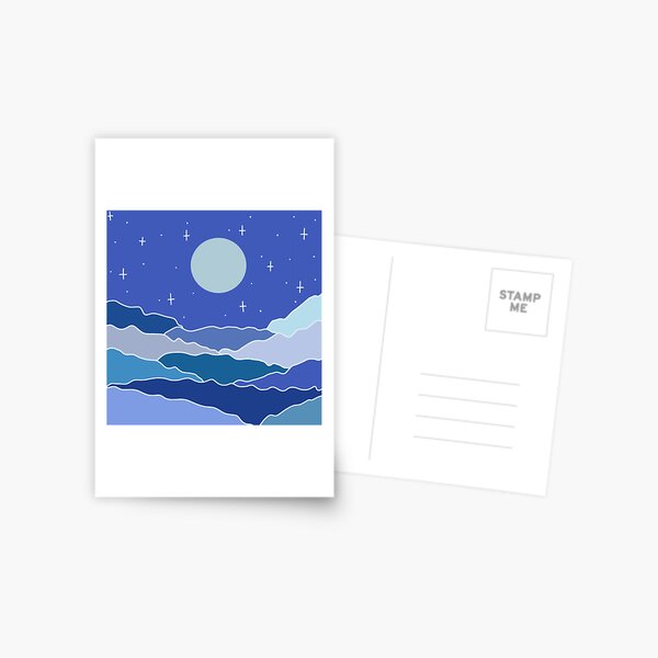 Abstract Night Sky Card Postcard
