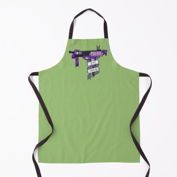 Item preview, DPS Main Gamer Purple Green Pixel Art Submachine Gun designed and sold by JessicaAmber.