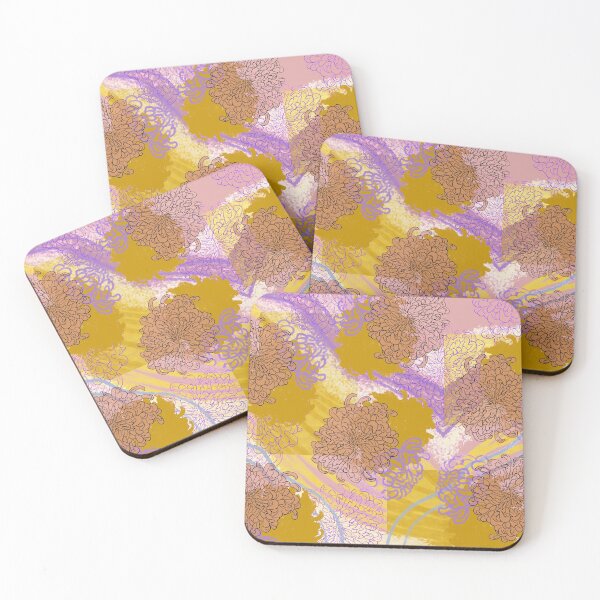 Item preview, Single Line Chrysanthemum Floral Pattern designed and sold by B-outfiters.