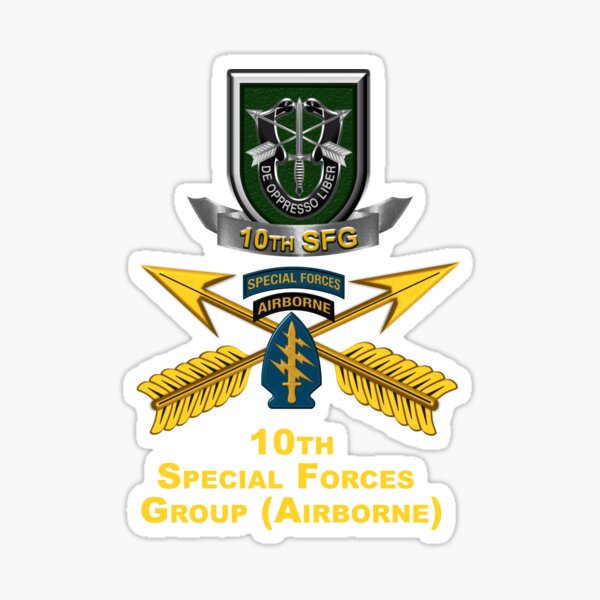 Item preview, 10th Special Forces Group Airborne designed and sold by SoldierAlways.