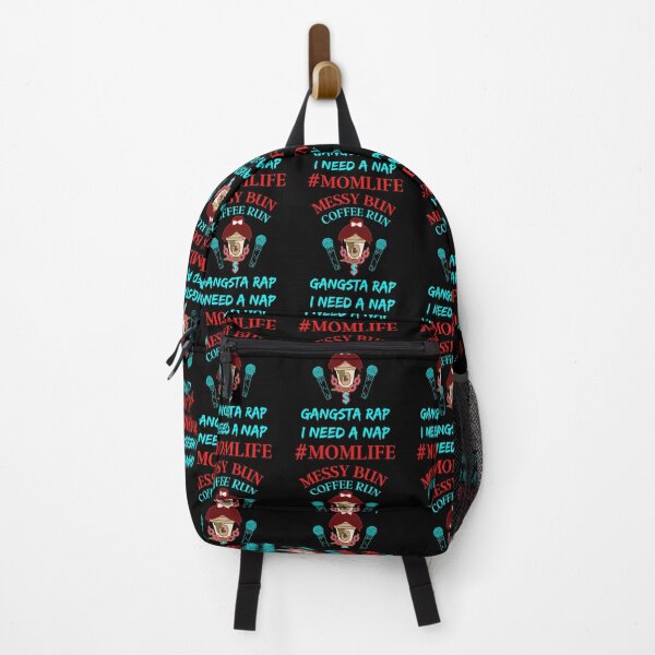 Item preview, Messy Bun Coffee Run Gangsta Rap I Need A Nap Mom Life designed and sold by WoodburyLake.