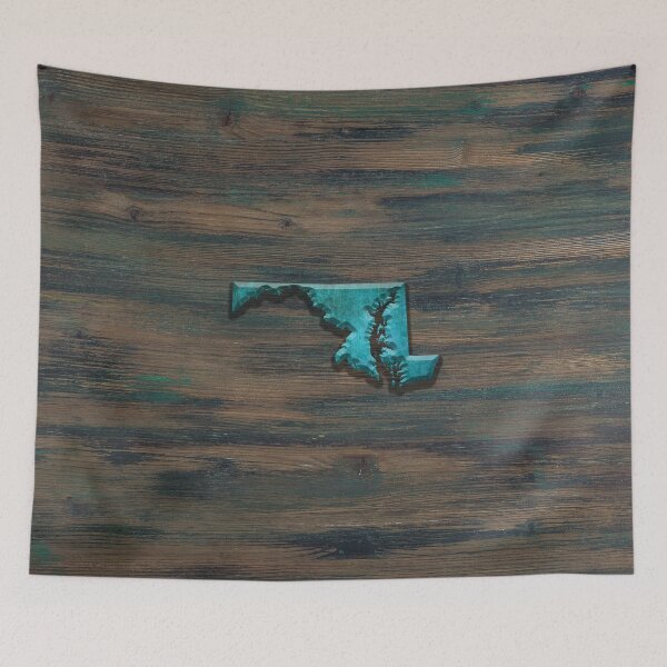 Item preview, Maryland State Shape Teal designed and sold by Jared Davies.