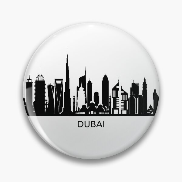 Item preview, Dubai Skyline Art designed and sold by Elenia Design.