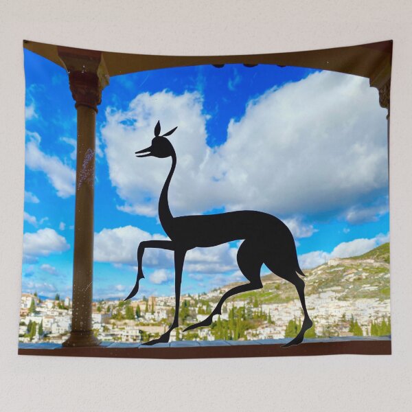 Item preview, Graceful Gazelle Over Granada  designed and sold by BeCarpeDiem.