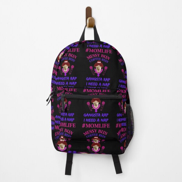 Item preview, Messy Bun Coffee Run Gangsta Rap I Need A Nap Mom Life designed and sold by WoodburyLake.