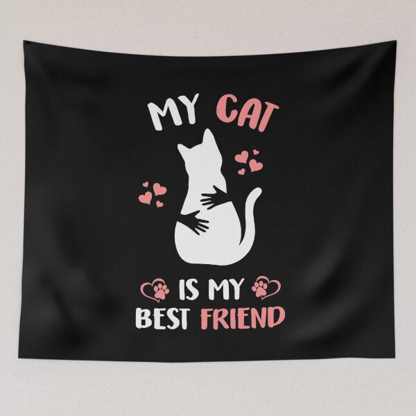 Item preview, de my cat is my best friend, cat lady quotes, pretty cat designed and sold by PRINTED ..