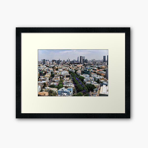 Rothschild boulevard season change Framed Art Print