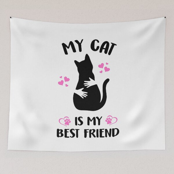 Item preview, my cat is my best friend, cat lady quotes, pretty cat designed and sold by PRINTED ..