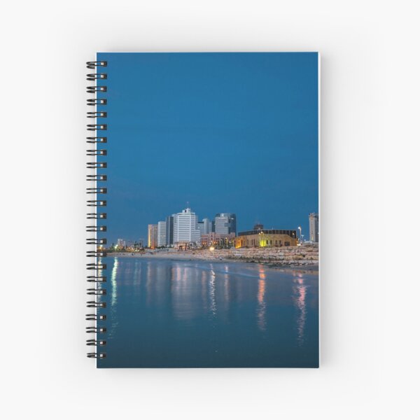 Tel Aviv the blue hour Spiral Notebook
