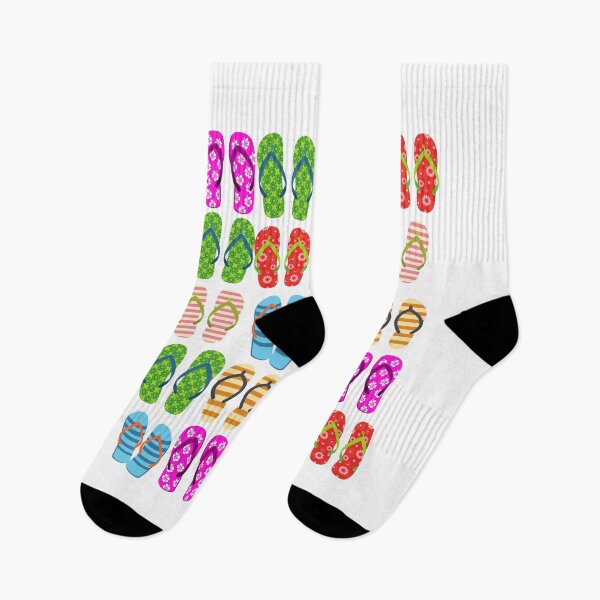Item preview, Remember Summer Flip Flops Colorful Fun beach footwear designed and sold by fairy-taler.
