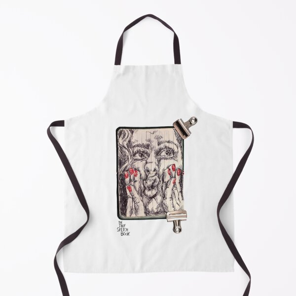 Item preview, GOOFY GIRL WITH RED NAILS HAND DRAWN designed and sold by tiny-sketchbook.
