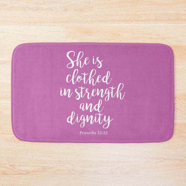 Item preview, She is clothed in strength and dignity - Proverbs 32:25 designed and sold by corbrand.